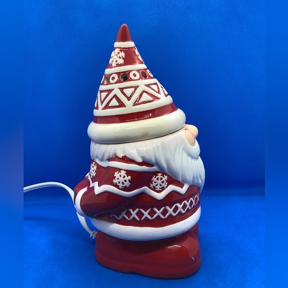Scentsy Be Jolly Full Size Warmer Santa Gnome Red White Working - Picture 5 of 10